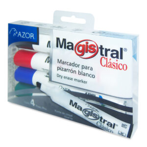Marcadores para Pizarr&oacute;n Blanco Magistras Cl&aacute;sico